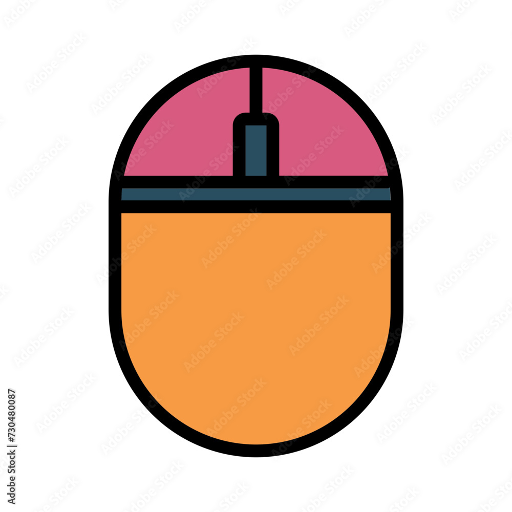Obraz premium Mice Mouse Optical Filled Outline Icon