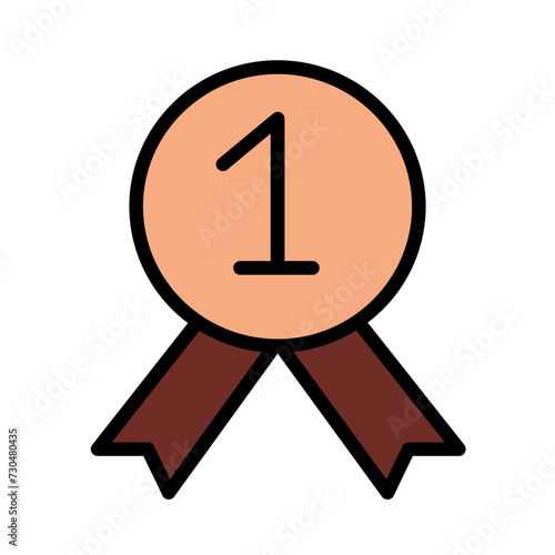 First Prise Sport Filled Outline Icon