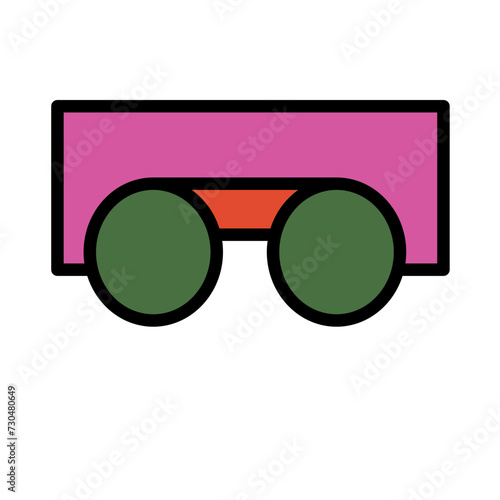 Glasses Blacksmith Forging Filled Outline Icon