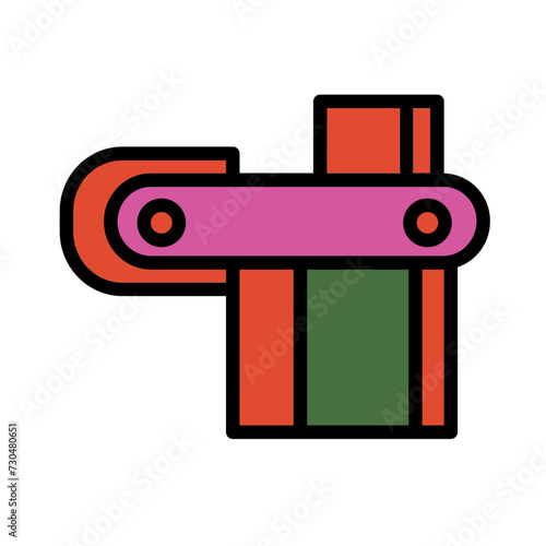 Grinding Metal Machine Filled Outline Icon