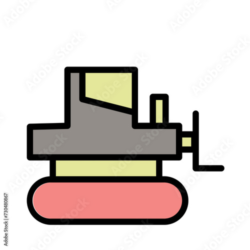 Heavy Machine Machinery Filled Outline Icon
