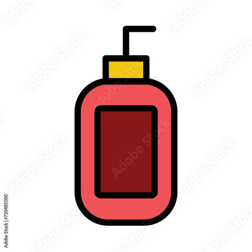 Bottle Care Cream Filled Outline Icon