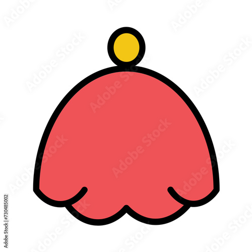 Body Broom Hat Filled Outline Icon
