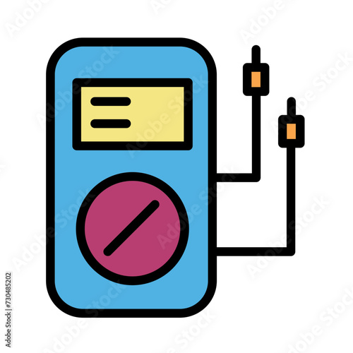 Check Measure Reading Filled Outline Icon