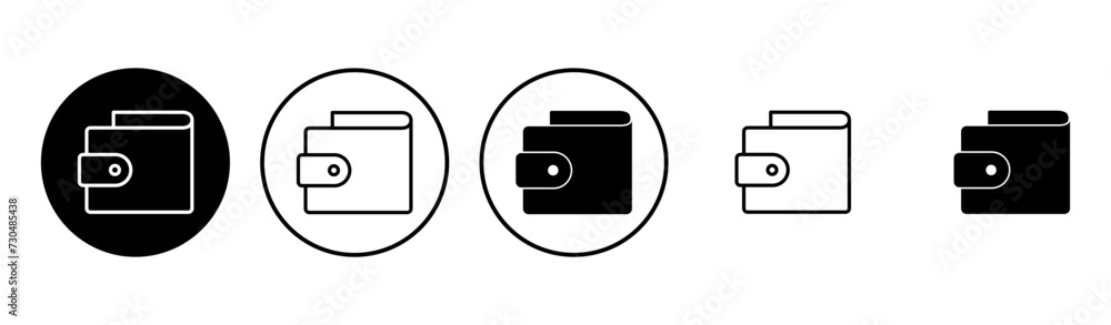 Wallet icon set. wallet vector icon Wallet icon set. wallet vector icon