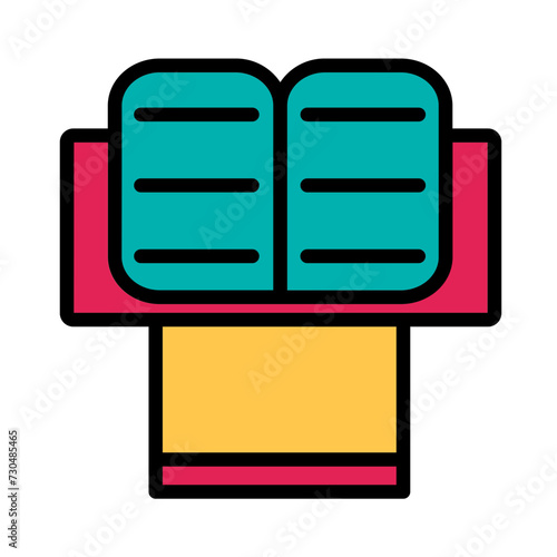 App Book Education Filled Outline Icon