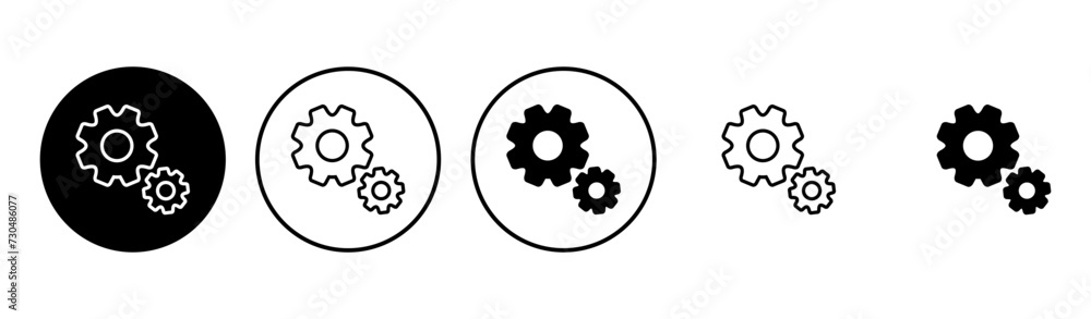setting Icon set. Cog settings Icon Symbol setting Icon set. Cog settings Icon Symbol