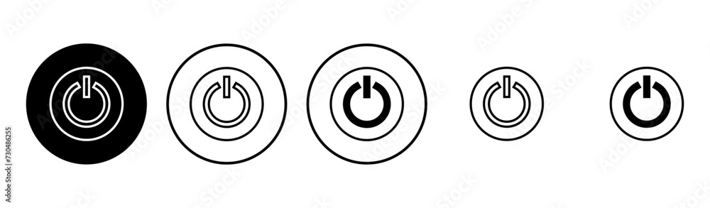 Power icon set. Power Switch Icon. Electric power Power icon set. Power Switch Icon. Electric power