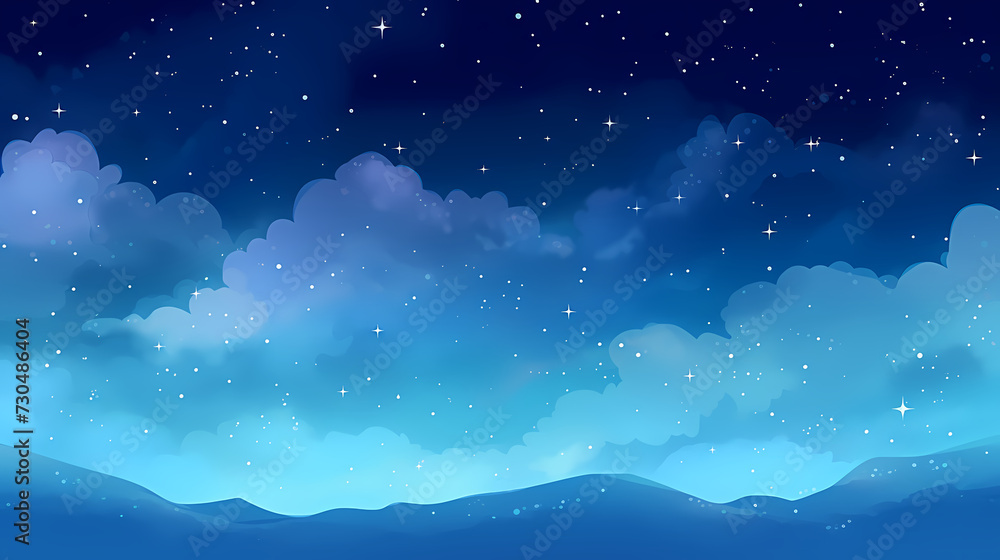 Obraz premium Gradient abstract stars background, starry night sky