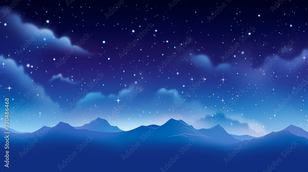 Naklejka premium Gradient abstract stars background, starry night sky
