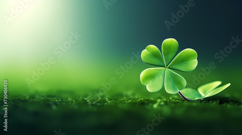 Beautiful green St. Patrick's Day background banner