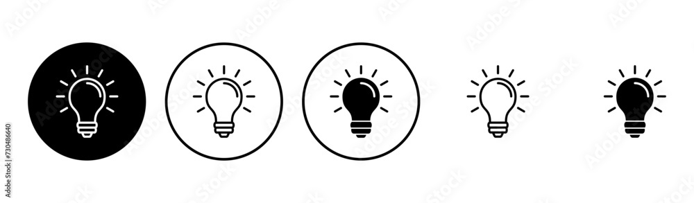 Lamp icon set. Light bulb icon vector. idea symbol. Lamp icon set. Light bulb icon vector. idea symbol.