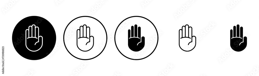 Hand icon set. hand vector icon, palm,click Hand icon set. hand vector icon, palm,click