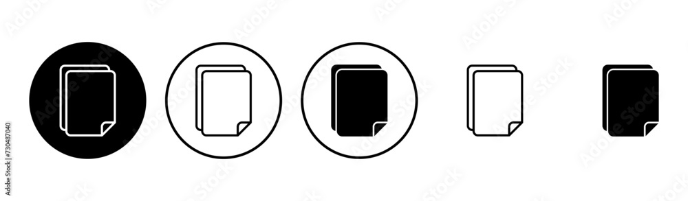 Document icon set. Paper icon. File Icon Document icon set. Paper icon. File Icon