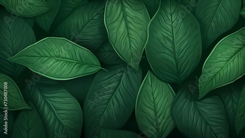 tropical foliage design frame background for nature style