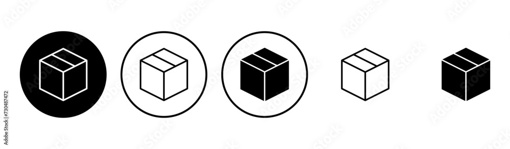 Box icon set. box vector icon, package, parcel Box icon set. box vector icon, package, parcel