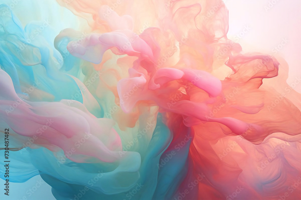 Cute pink and blue background material, Generative AI Cute pink and blue background material, Generative AI
