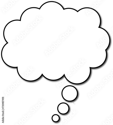  Empty thought bubble