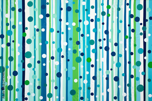 Cute background material with blue Scandinavian design, Generative AI © kore kei