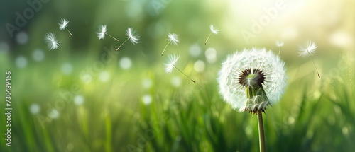 Dandelion created with Generative AI technology