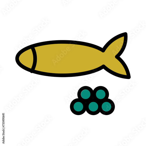 Animal Caviar Cooking Filled Outline Icon