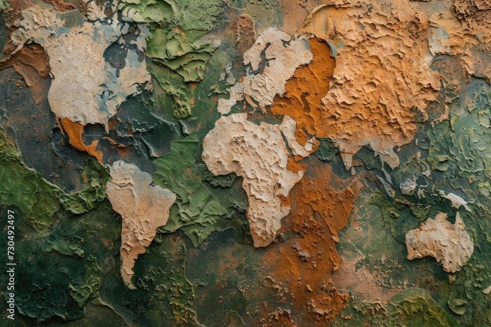 Fototapeta premium different natural Earth textures mixed in beautiful abstract background