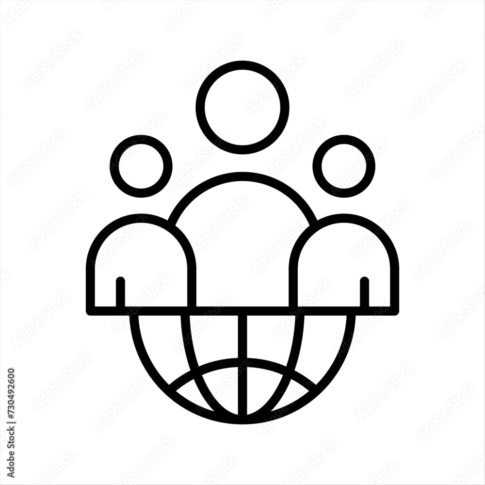 thin line icon set, related to team, teamwork, coworkers, cooperation. Collection of linear business simple symbols. vector illustration. Editable stroke thin line icon set, related to team, teamwork, coworkers, cooperation. Collection of linear business simple symbols. vector illustration. Editable stroke