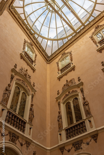 Valencia  Spain - January 4 2024  Beautiful architecture of old town in Valencia 