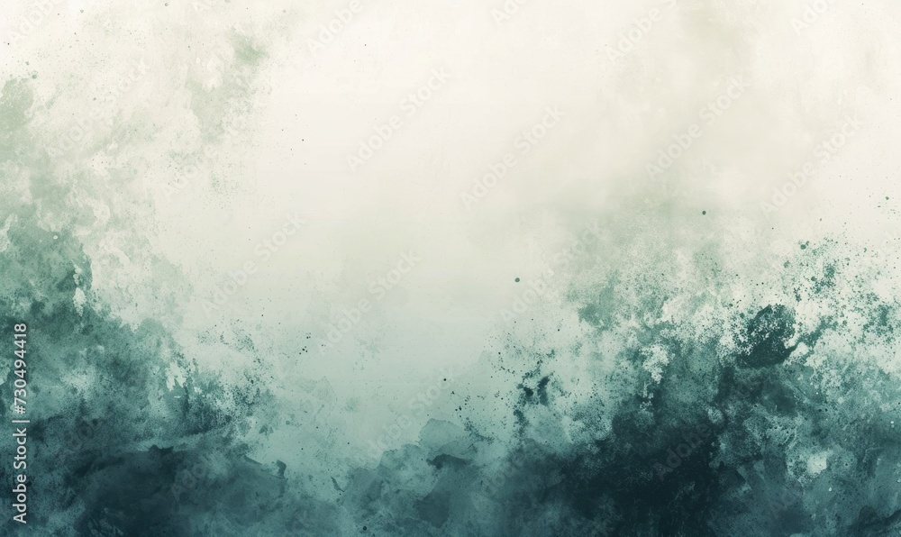 Obraz premium Background with fog and smoke effect in green-white tones