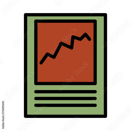 Chart Diagram Report Filled Outline Icon © Blacker Studio