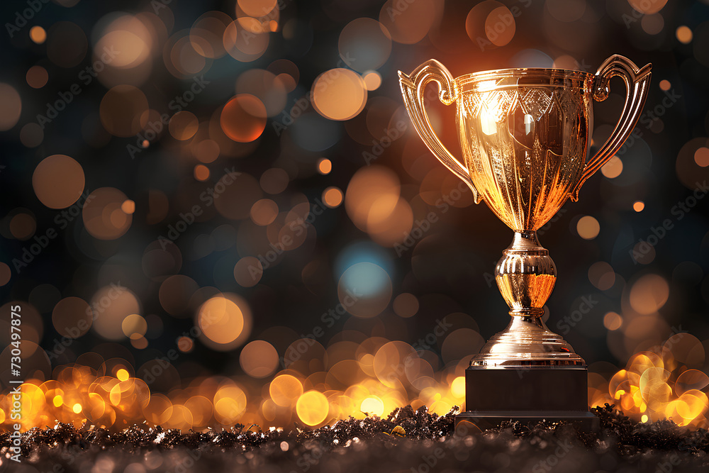 An illustration of a trophy, representing competitiveness and victory, set against a bokeh background to evoke a sense of achievement and celebration. An illustration of a trophy, representing competitiveness and victory, set against a bokeh background to evoke a sense of achievement and celebration.