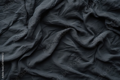 Black cotton bedding materials with diverse textures