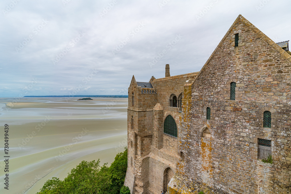 Abbey of Mont Saint Michel, an UNESCO island in Normandy, France Abbey of Mont Saint Michel, an UNESCO island in Normandy, France