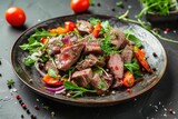 Menu photo of restaurant serving beef tongue salad with fresh vegetables