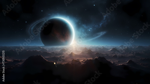 Cosmic illustration showing vibrant cosmic background