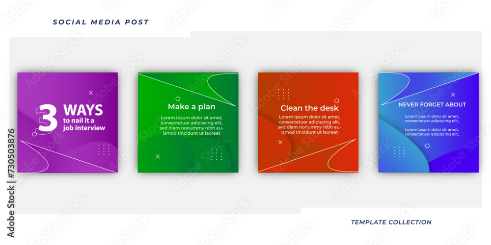 Fototapeta premium Tips for social media business marketing text here, tutorial, tips, post banner layout template background design element,