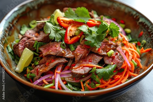 Thai salad made with beef