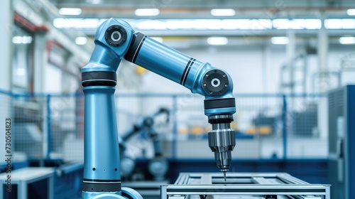 Next-level robotic arm technology for digital industry and factory automation.