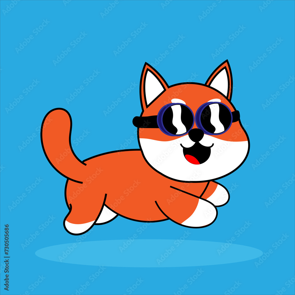 Cute Shiba Inu character. Editable character color. Sticker character. Kawai Shiba Inu dog character Cute Shiba Inu character. Editable character color. Sticker character. Kawai Shiba Inu dog character