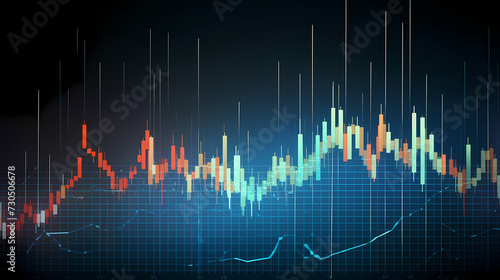 Stock market abstract background, economic and infographic concept