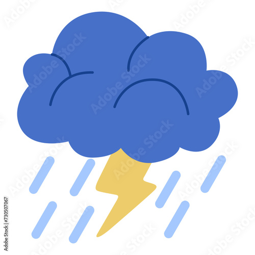 stormy rain hand drawn illustration photo