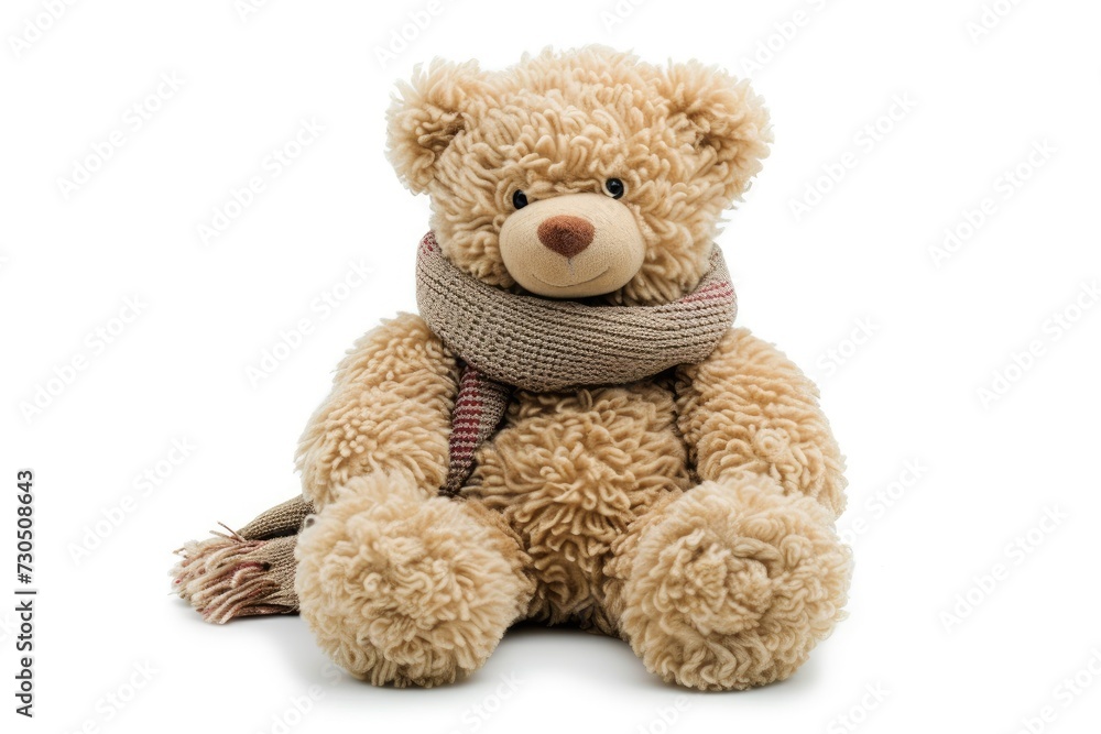 Teddy bear toy isolated on white