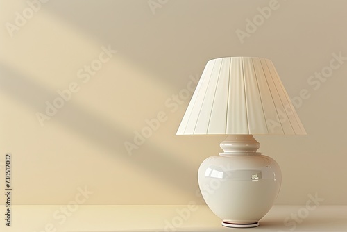 High quality isolated 3D image of a small decorative table lamp