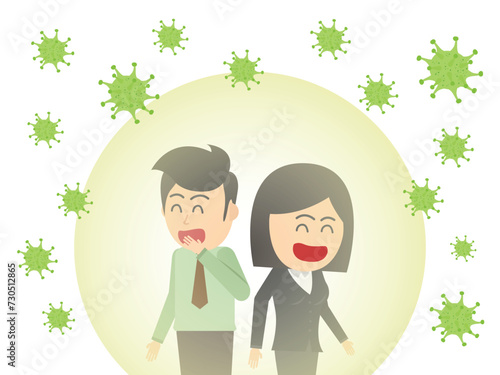 People who smiling  are not fearing COVID-19 or Coronavirus. 