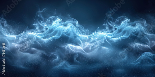 A texture background with soft cascades of smoke, forming smooth curves and adding a mysterious