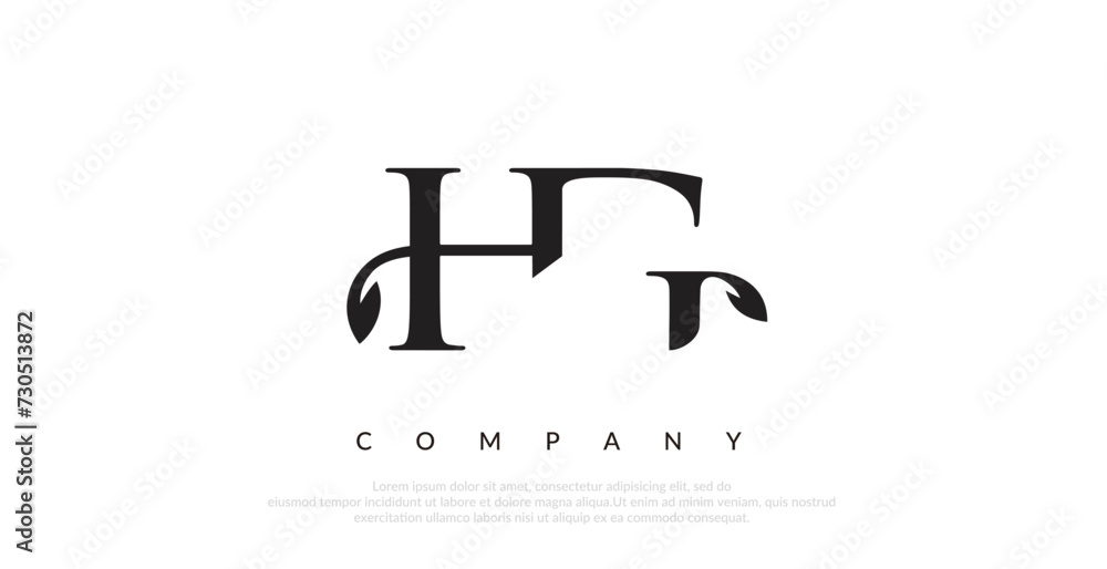 Initial HG Logo Design Vector Initial HG Logo Design Vector