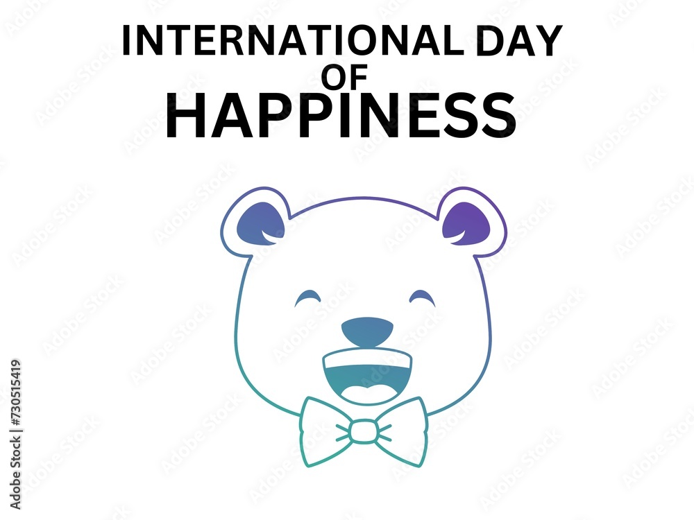 World Happiness Day .international happyness day abstract illustration
