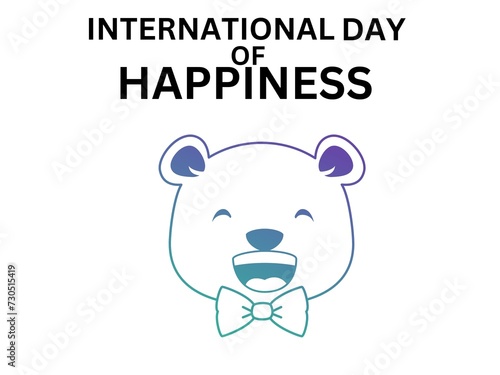 World Happiness Day .international happyness day abstract illustration