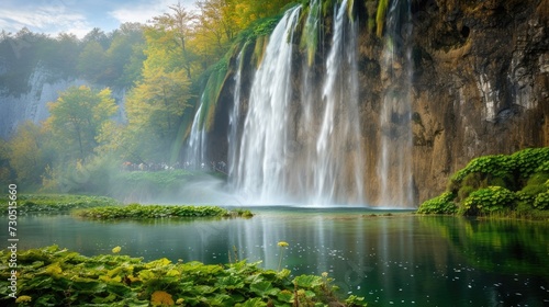 Stunning Plitvice Lakes National Park features an enchanting combination of waterfalls and picturesque lakes