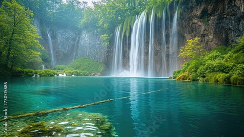 Stunning Plitvice Lakes National Park features an enchanting combination of waterfalls and picturesque lakes